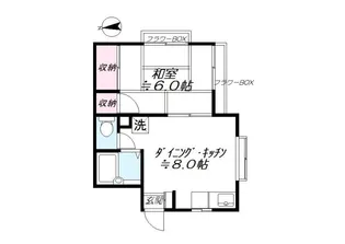 フォレストハウス西大井【1階】の間取り