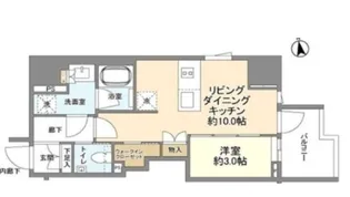 ルジェンテ上野松が谷【8階】の間取り
