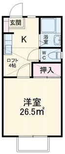 カサ フローラ津田沼【1階】の間取り