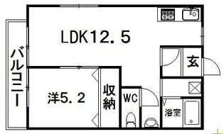 サンライト大一【2階】の間取り