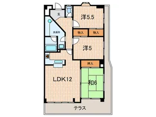 メゾンAIOI【1階】の間取り