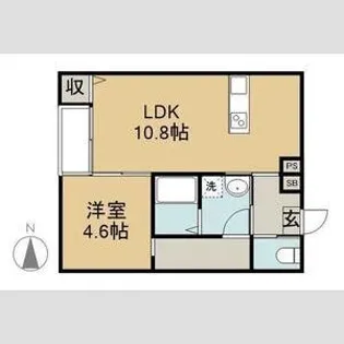 CUORE A棟【2階】の間取り