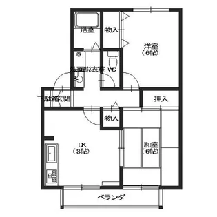 セジュールくすの木【2階】の間取り