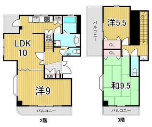 ベルウッド綾瀬【2階】の間取り