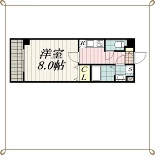 セゾン・ドゥ・ブランシェ千葉中央【2階】の間取り
