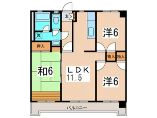 リオエクセレンテ【5階】の間取り