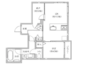 ヴィラ ソーレ【1階】の間取り