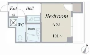 VILLA.1【6階】の間取り