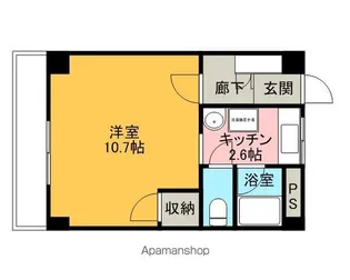 元町第3ハイツ【4階】の間取り