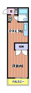 ハウス中川【2階】の間取り