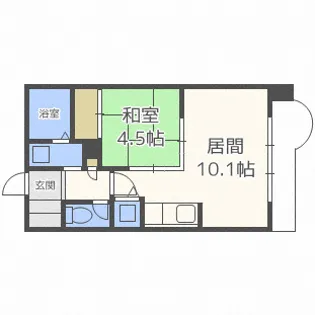 山京ガーデンハイツ西15【6階】の間取り