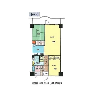 プロシード甲府【2階】の間取り