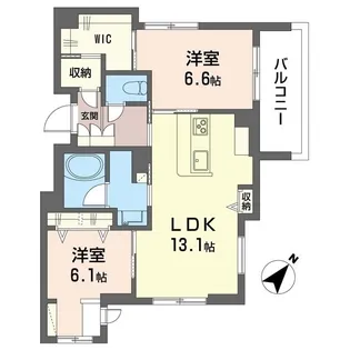プリムローズハウス【2階】の間取り