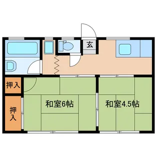 ドミトリー別府(熊谷市別府)【1階】の間取り