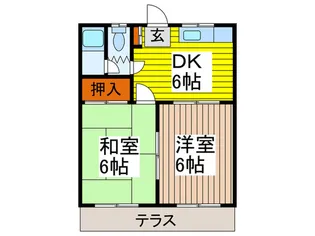フェニックスコ-ポII【1階】の間取り