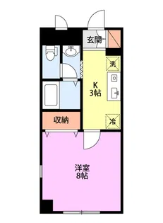 アバンウェル細貝【3階】の間取り