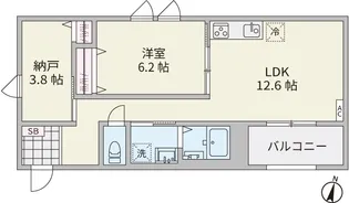 ウェルネストルーム大宮【1階】の間取り