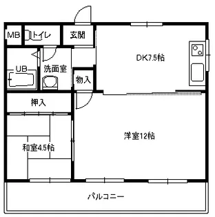 メゾン惟信【3階】の間取り