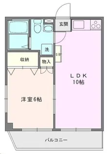 メゾンド琴【1階】の間取り