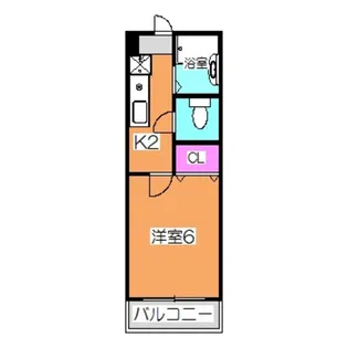 パークサイドハイツ【1階】の間取り
