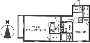 ル ソレイユ【2階】の間取り