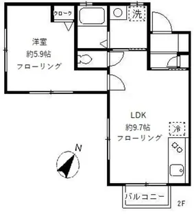 ヴィヴレ ゆうき【2階】の間取り
