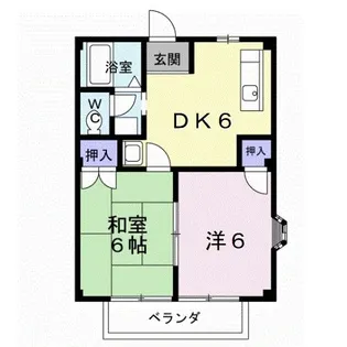 リバーサイド御前【2階】の間取り