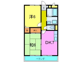 パセオ北町【2階】の間取り