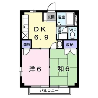 オークヴィレッジA【2階】の間取り