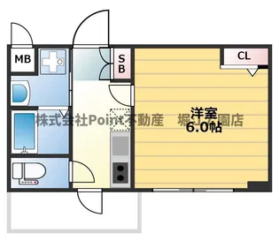N 77UMEDA【4階】の間取り