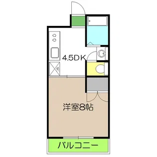 ヴィラまほら【6階】の間取り