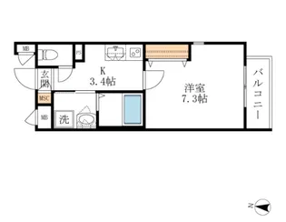 【へーベルメゾン】グラン リブラ【4階】の間取り