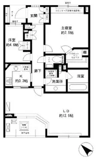 パティオス16番街【3階】の間取り