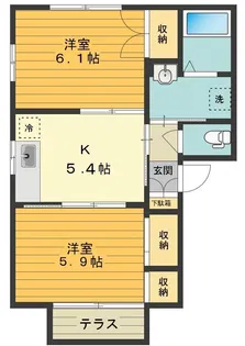 メゾン昴【1階】の間取り