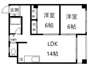 升本マンション【3階】の間取り