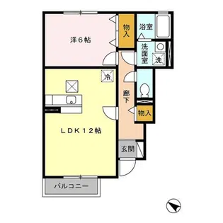 シルクコート【1階】の間取り
