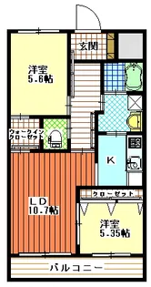サウザンドマンション【2階】の間取り