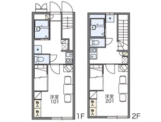 松崎III【1階】の間取り