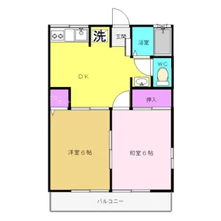 栃木県宇都宮市緑3【アパート】の間取り