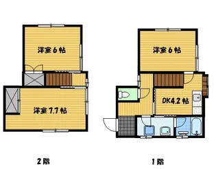 長崎県長崎市上小島5【一戸建】の間取り