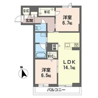 ラ・フレーズ【2階】の間取り