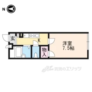 レオパレス山科御陵【1階】の間取り