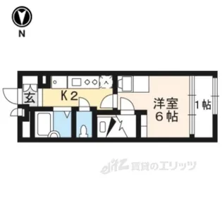 レオパレス鳥羽街道ファミリア【1階】の間取り