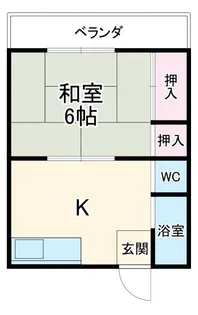 シティコーポ岩田【2階】の間取り