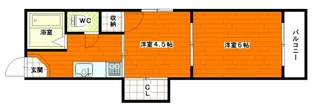 広島県広島市西区三篠町2【マンション】の間取り