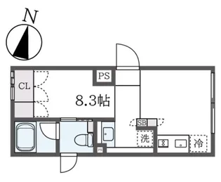 FARE目黒本町【3階】の間取り