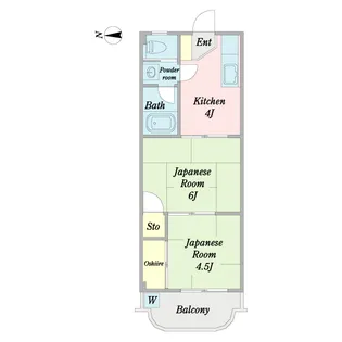 中島ハイツ(船堀)【3階】の間取り