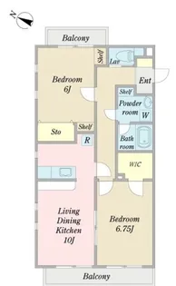 ミニョン・シュシュ【3階】の間取り