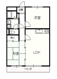高知県高知市介良乙【マンション】の間取り