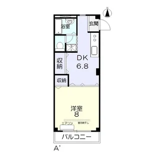 アーバンハウス東島田【4階】の間取り